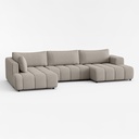 ANGLE DROIT "U" CONVERTIBLE-TISSU ABRIAMO 02 BEIGE-ESSA