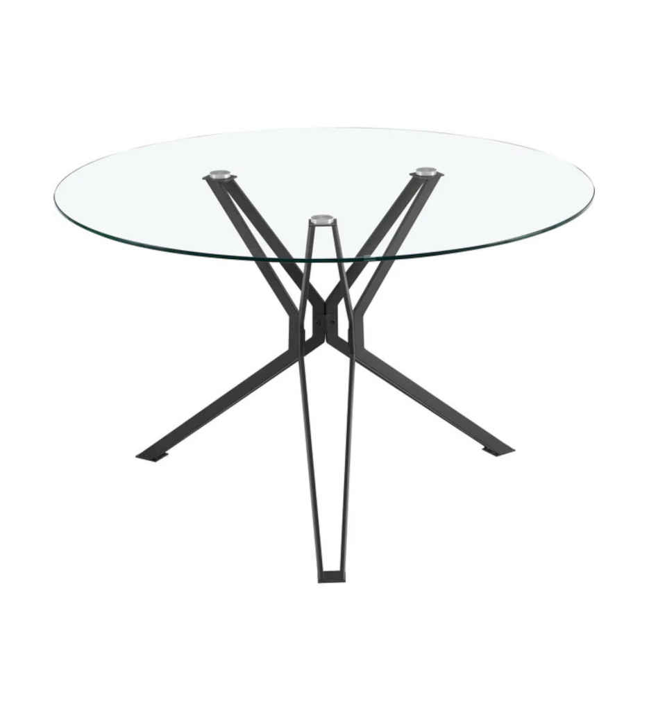 TABLE RONDE VERRE-DIAM 120*120CM-18602NO-VICO