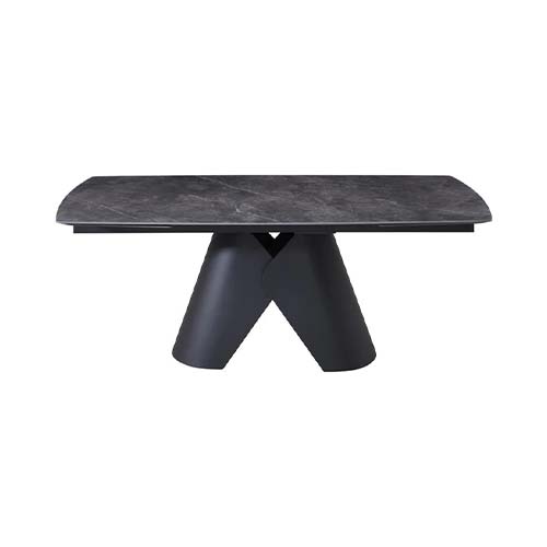 TABLE CERAMIQUE-AV ALLONGE 200(300)*100 CM-ANTHRACITE-27611GA-PLAZA