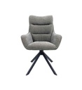 FAUTEUIL BRIDGE PIVOTANT 180°-TISSU GRIS-52957GR-BONIFACIO