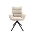 FAUTEUIL BRIDGE PIVOTANT 180°-TISSU BEIGE CLAIR-52957LI-BONIFACIO