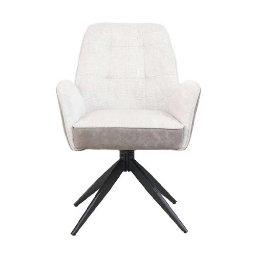 #FAUTEUIL BRIDGE PIVOTANT 180°-TISSU BEIGE CALIR/BEIGE-23311LI -LAGOS