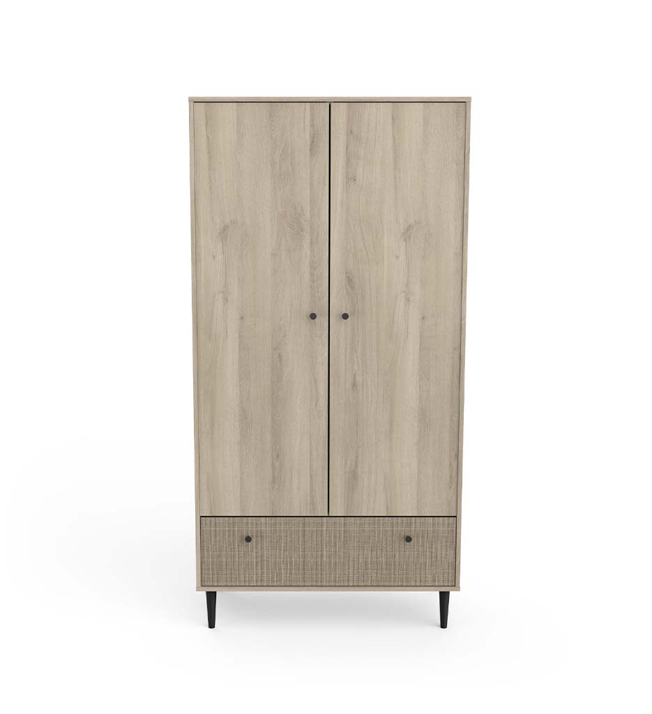 #ARMOIRE 2 PORTES 1 TIROIR SAIGON CBA 204102