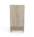 #ARMOIRE 2 PORTES 1 TIROIR SAIGON CBA 204102