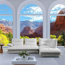 ANGLE DROIT-RHF-DOSSIER AVANCE/RECUL-TISSU MILAN#102 WHITE #130 WHEAT-SF-545-TIDE