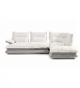 ANGLE DROIT-RHF-DOSSIER AVANCE/RECUL-TISSU MILAN#102 WHITE #130 WHEAT-SF-545-TIDE