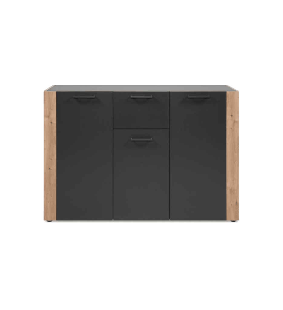 #Rangement Cento  Gris anthracite / Chêne artisan FIN  004027