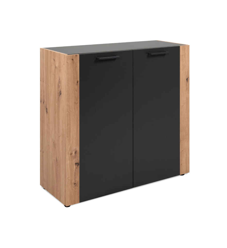 #Rangement Cento  Gris anthracite / Chêne artisan FIN  004026