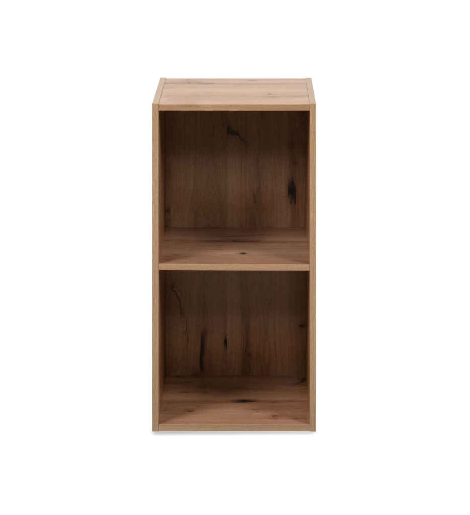 #1er Prix-Etagère avec panier Arvika 2 niches  Chêne / beige FIN 3963