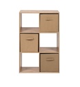 #1er Prix-Etagère avec paniers Arvika 6 niches Chêne / beige FIN 3967