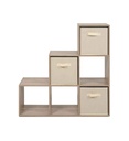 #1er Prix-Etagère escalier avec paniers Arvika Chêne / beige FIN 3971