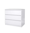 COMMODE 3 TIROIRS HINA BLANC LAQUE TV 76235uu
