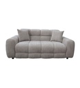 CANAPE 2PLACES FIXE-195CM-TISSU CREME-8836-CREME