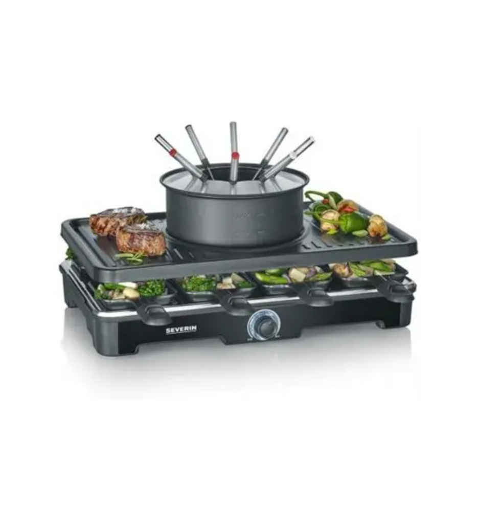 RACLETTE/FONDUE 8 PERS. 1400W °SEVERIN RG2347