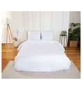 PARURE 260 X 240 MICROFIBRE SATIN DOBBY BLANC
