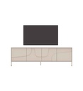 LOWBOARD 4 PORTES-L 207 CM-203194-09-CASMHERE-STONE