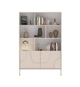 BIBLIOTHEQUE 2 PORTES-L 106 CM-203194-14-CASMHERE-STONE