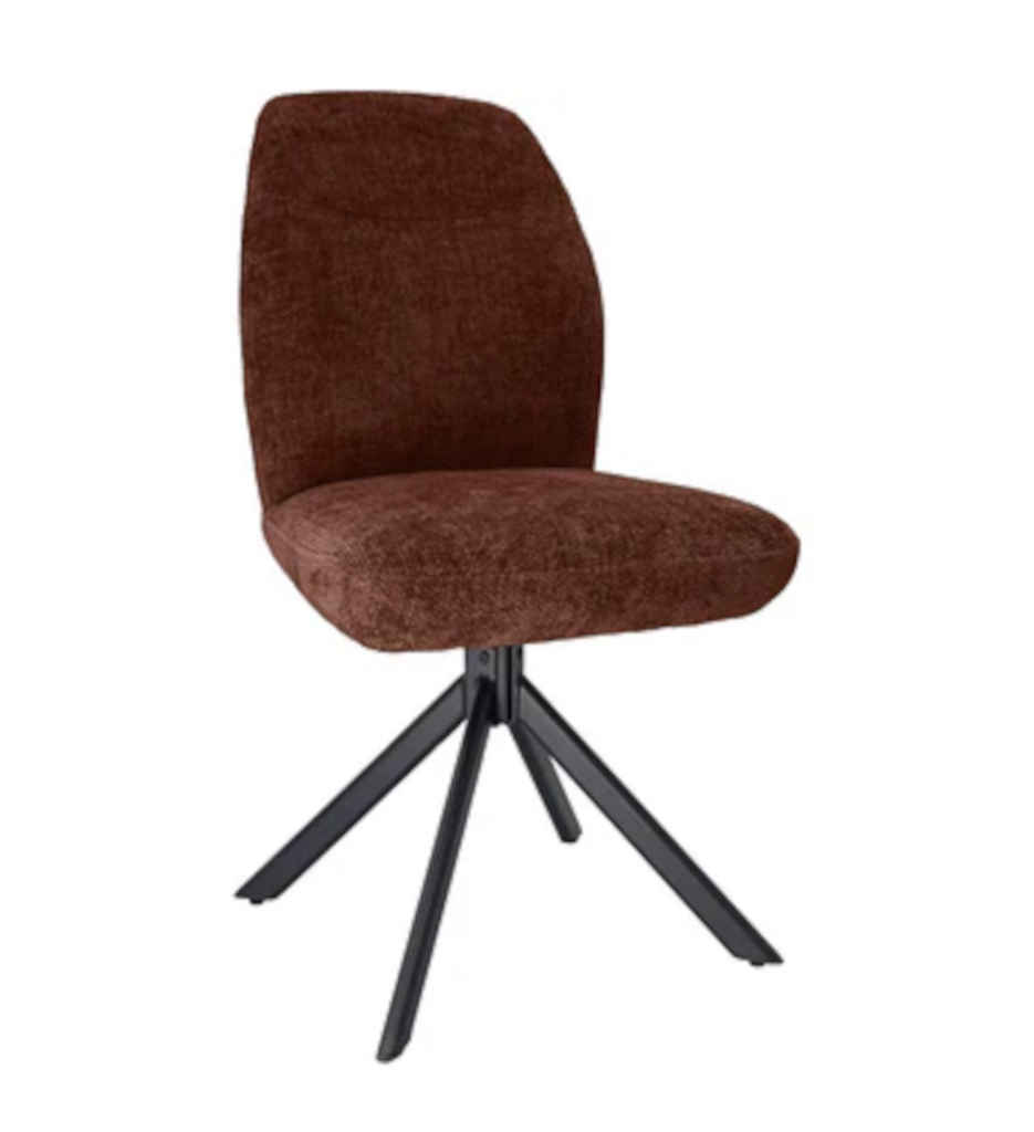 #CHAISE ROTATIVE 180°-TISSU TERRA COTTA-52959TC -PINOCCHIO