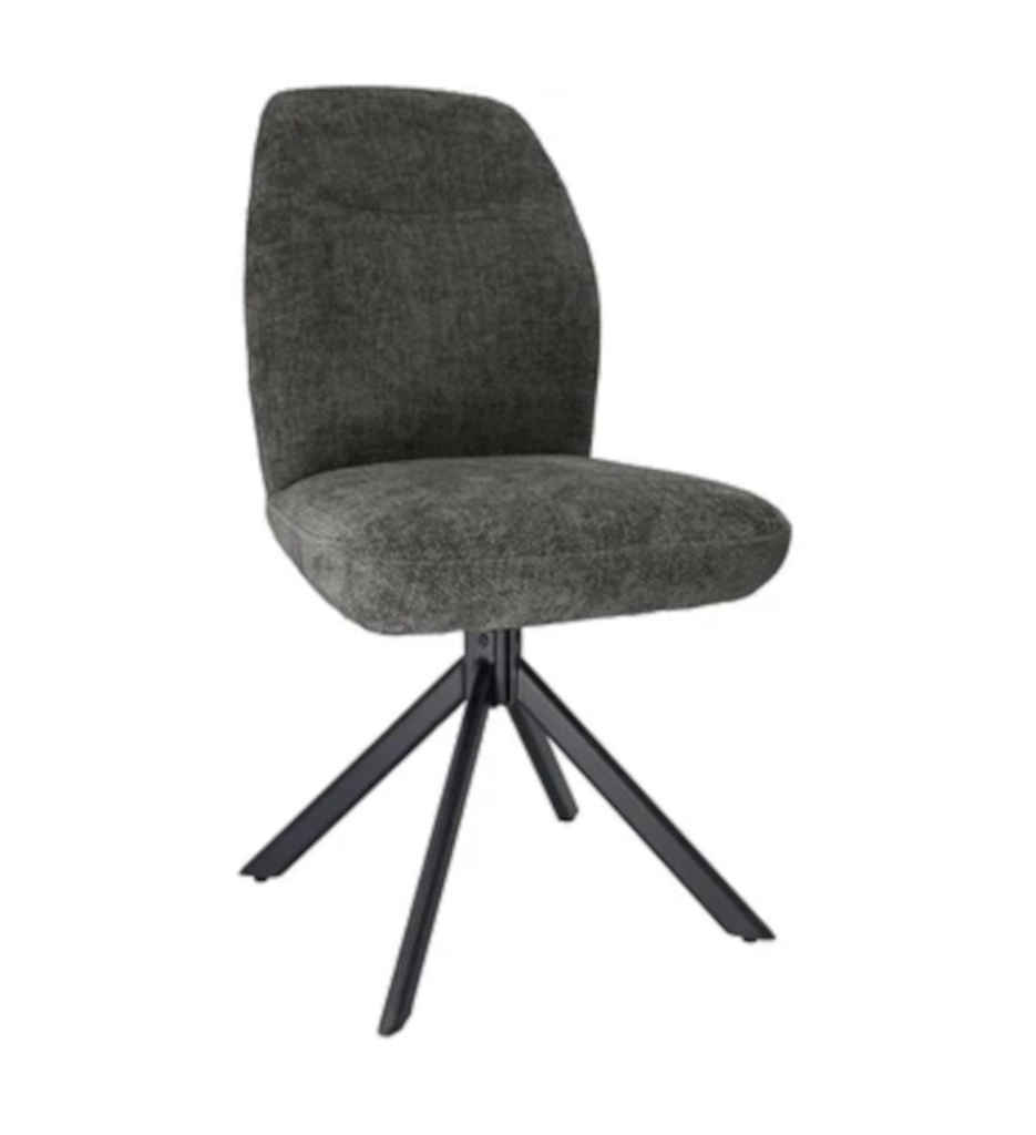 #CHAISE ROTATIVE 180°-TISSU GRIS ANTHRACITE-52959GA -PINOCCHIO