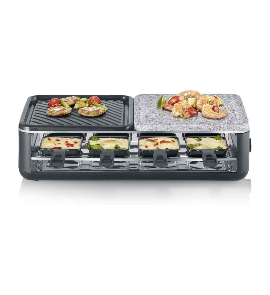RACLETTE/GRILL/PIERRADE 8 PERSONNES °SEVERIN 2366RG