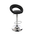 Chaise de bar haute ajustable Sasha PU noir JJA 114600A