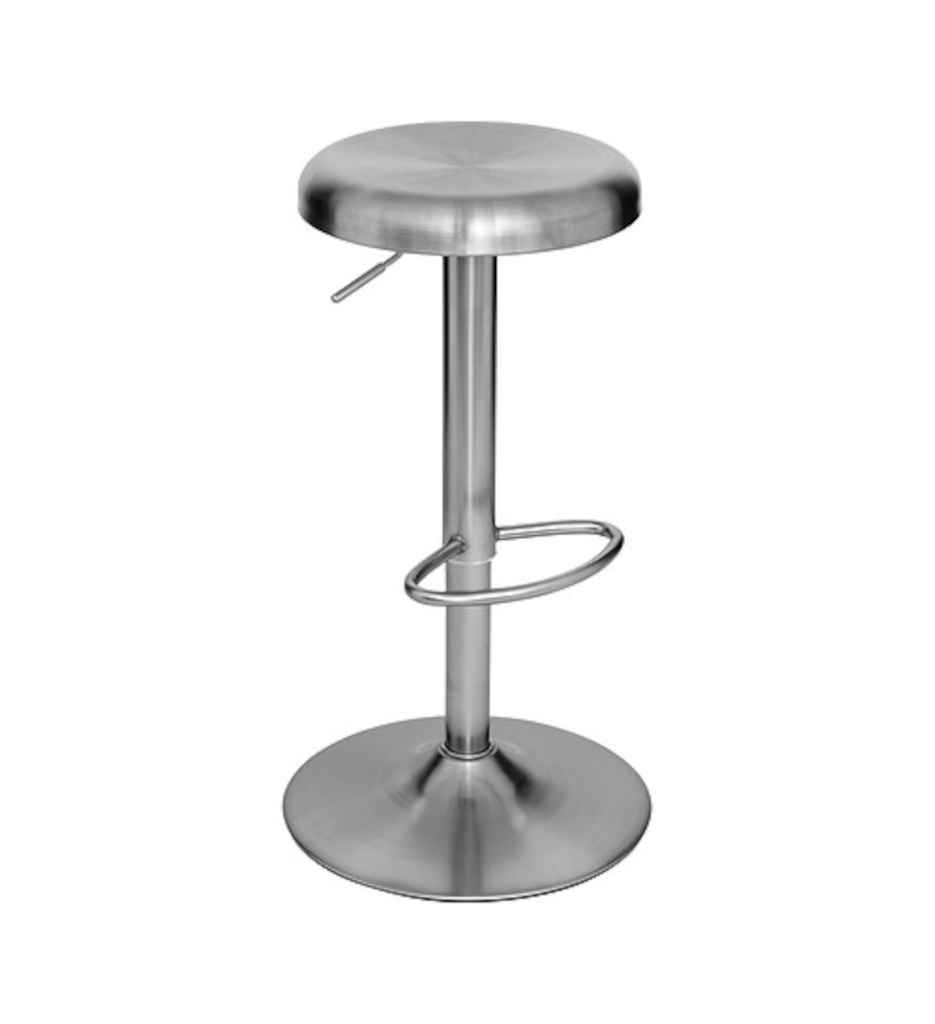 Tabouret de bar Ilsa hauteur ajustable chromé JJA 207391