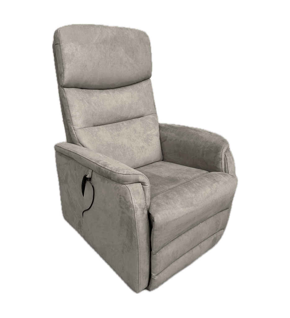 #FAUTEUIL RELAX/RELVEUR-TRI FONCTION-TISSU GRIS-MILANO
