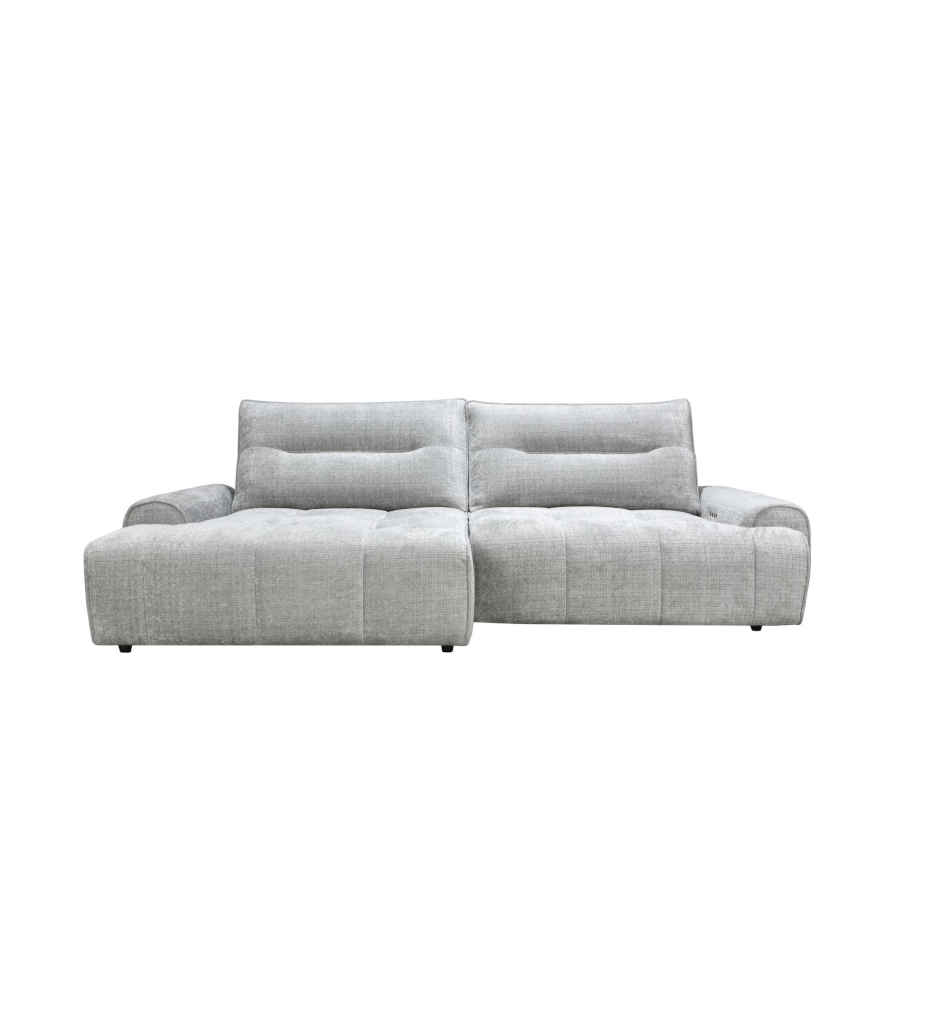 ANGLE GAUCHE MERIDIENNE XXL-2 DOSSIER AVANCE/RECUL & RELAX ELECTRIQUE-DBS5DPJ01-1935FT-EB44-TISSU COLORIS MS350-02B-FROSTY
