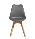 #CHAISE ABS/BOIS-GRIS-16226GR -NORVEGE