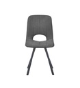 #CHAISE TISSU-ANTHRACITE-11518GA -PHENIX