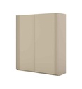 ARMOIRE 2 PORTES COUSLISSANTES-150CM-2D-2412OE15-BEIGE-NIVA