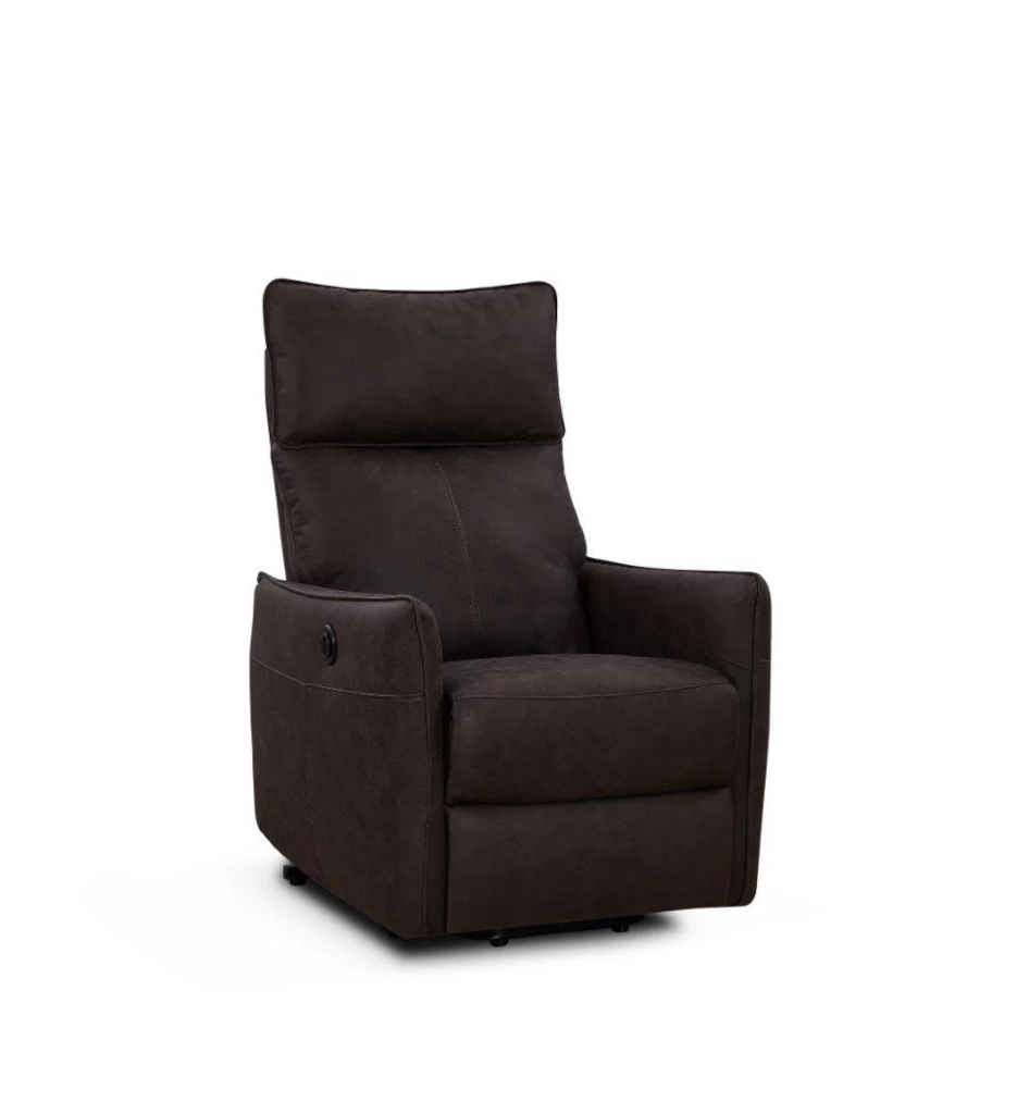 #FAUTEUIL RELAX/LIFT-1111L-TISSU L006-ANTHRACITE-LUCIEN