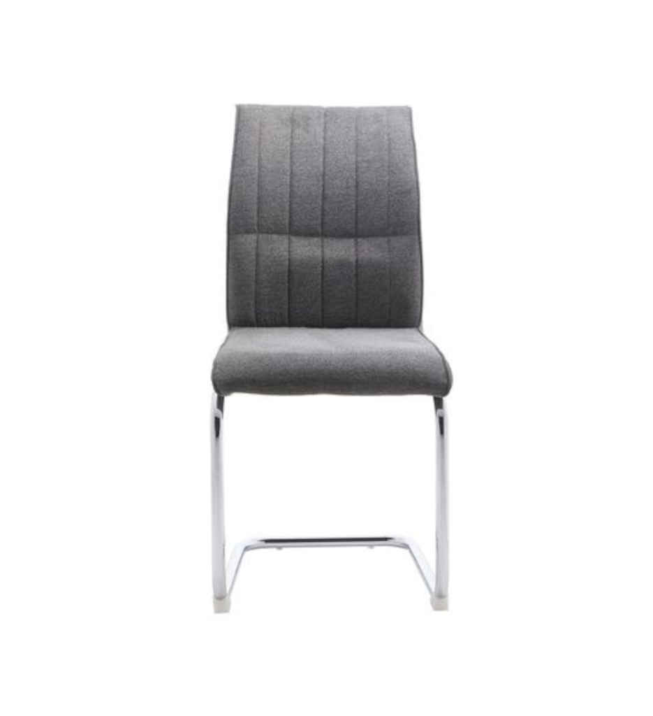 Chaise tissu LEXY GRIS