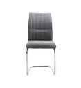 Chaise tissu LEXY GRIS
