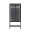 #* Vitrine en verre 2 portes LOMOCO VIDRIO coloris noir