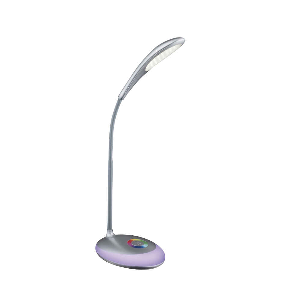 Lampe de bureau plastique gris métallisé,LT170-58265