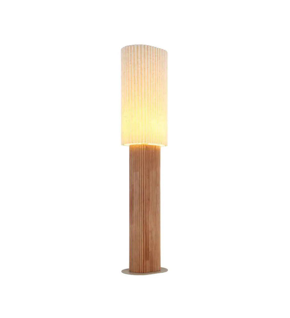 Lampadaire bois brun/lin  1x E27 LA170-15991S/772923