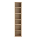 Bibliothèque petite largeur 6 compartiments CHÊNE ARTISAN DESIGNO LB4802K76506