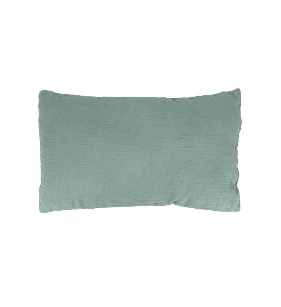 Coussin 30x50 cm Amande Gaze de coton