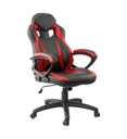 Fauteuil de bureau Bundy noir et rouge