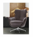 #FAUTEUIL - ROYAL-VEL GRIS IGA-