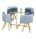 #TABLE  + 4 CHAISES - SCANDI-13704GR