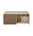 #Ensemble Pouf + Table Basse 37620BS - Arthus Marron
