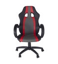 Fauteuil de bureau Aston noir et rouge