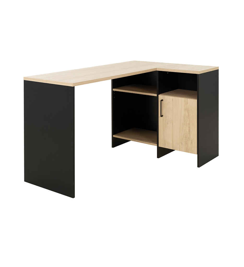 #BUREAU D ANGLE LIVERPOOL BOIS/NOIR1E15028