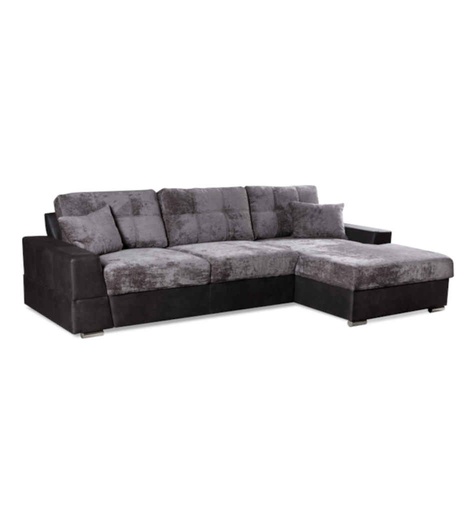 [10042] ANGLE D-CV+COF /CARC PRESTON 100 ANTRACITE-COUSSIN DECO FEEL 15 GRIS C-STONE