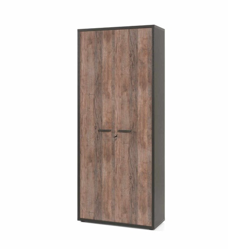 [0130033] ARMOIRE 2P PRONTO NEYT PRO4D NOIR/VINTAGE