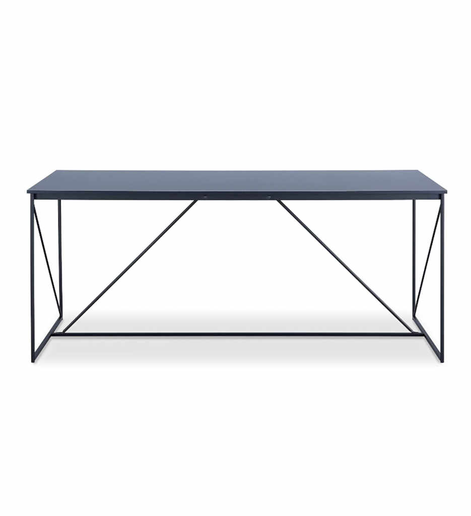 #TABLE REPAS NOIR/GRIS CHT NOIR-WALTER- 00502223