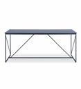 #TABLE REPAS NOIR/GRIS CHT NOIR-WALTER- 00502223
