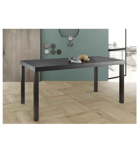 [020051] #TABLE189 CM-STEEL-NOIR STRUCTURE-PIEDS METAL